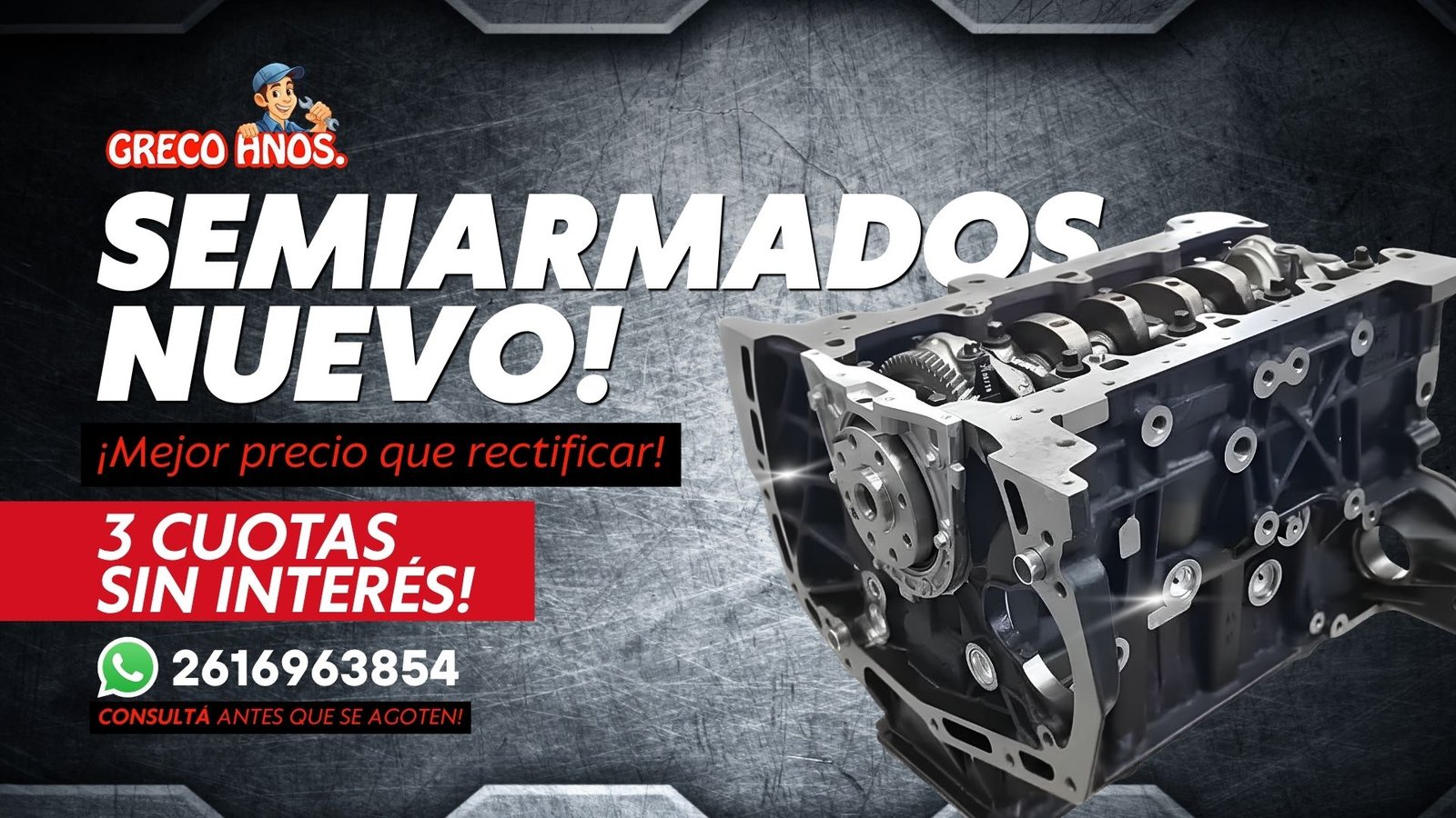 Semiarmado y conjuntos para tu motor