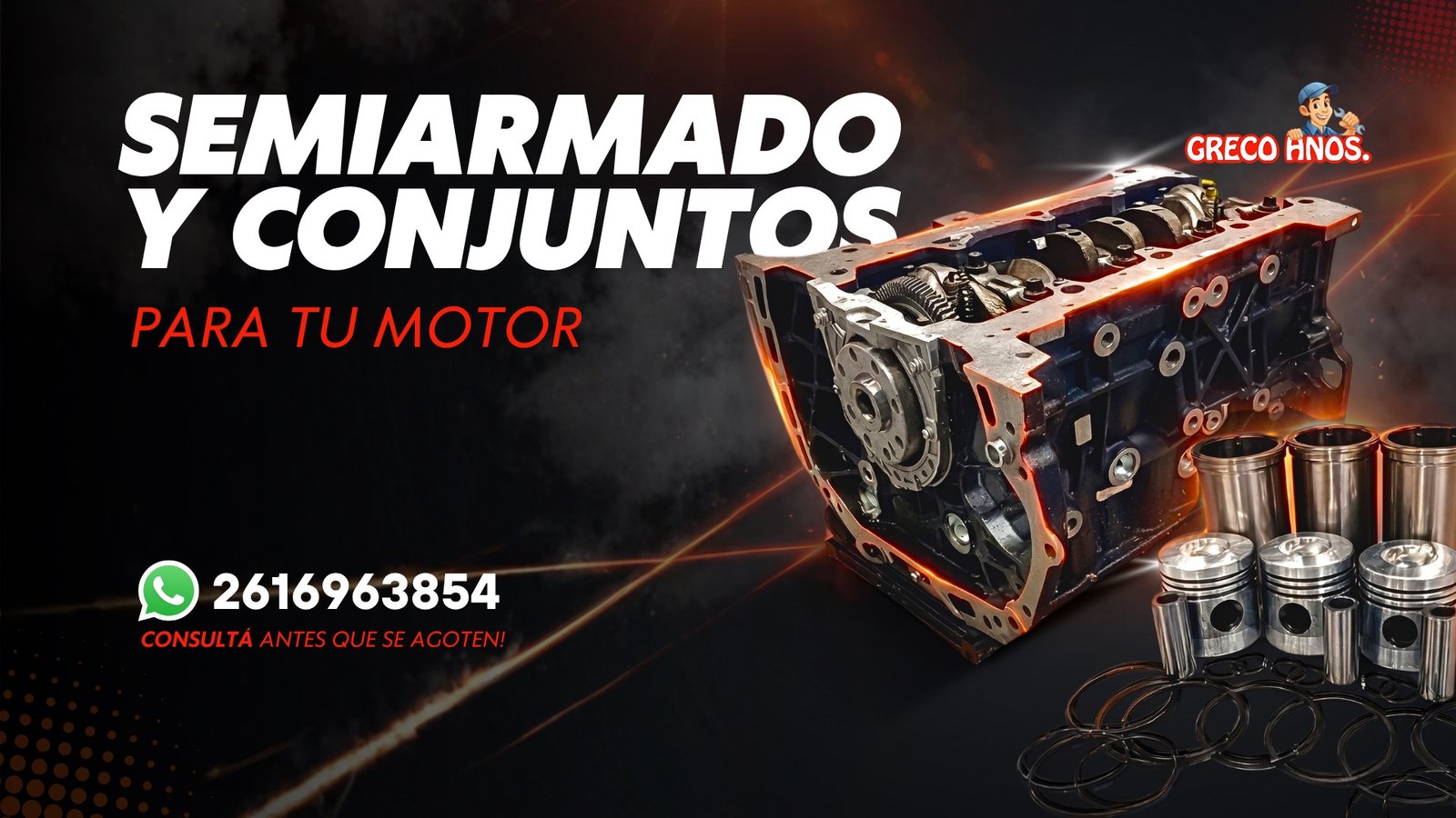 Semiarmado y conjuntos para tu motor