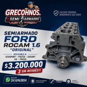 Motor Semiarmado Toyota Hilux 1KD 3.0 Diesel | Nuevo con Garantía | Greco Hnos