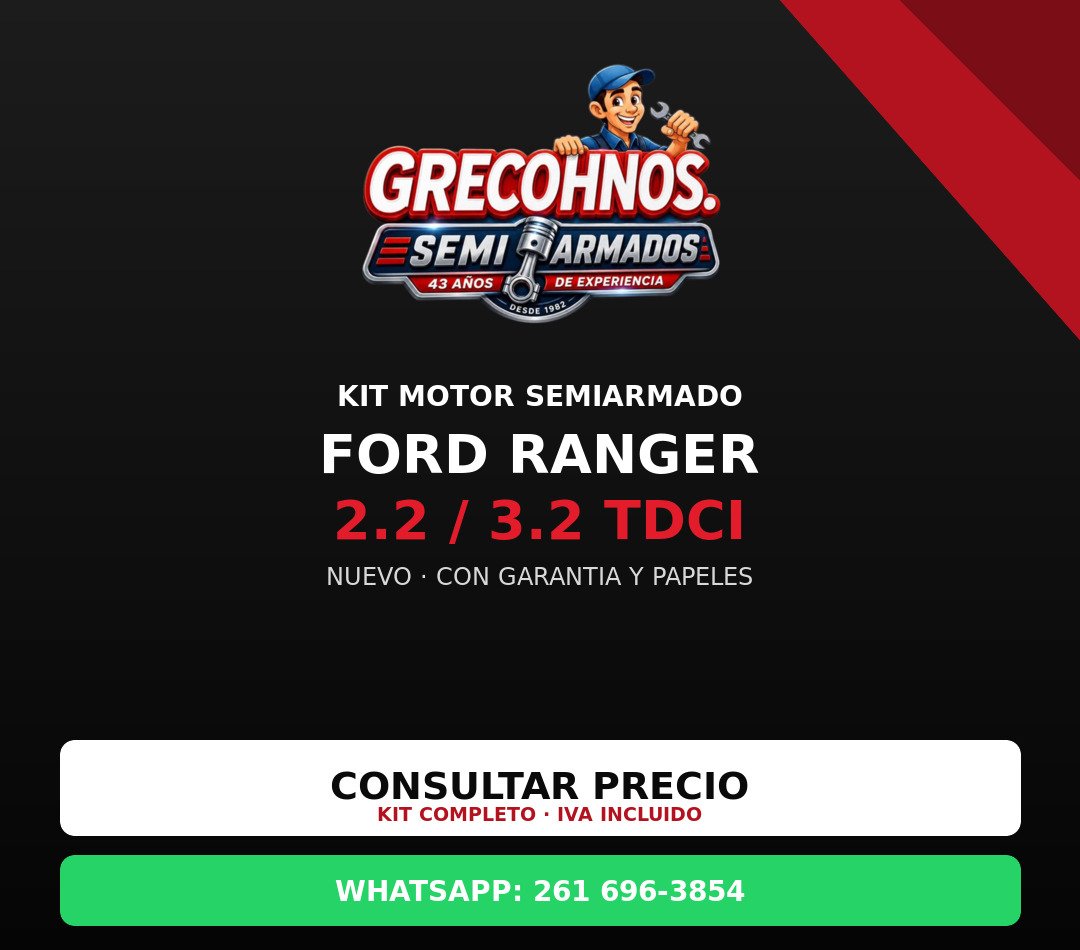 Motor Ford Ranger